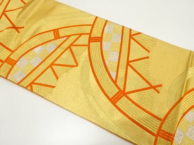 JAPANESE KIMONO / FUKURO OBI / WOVEN SEIGAIHA
